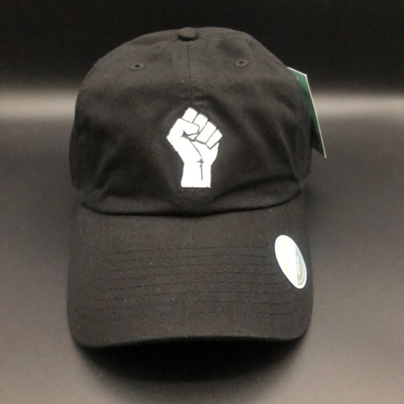 Raised Fist Dad Hat Black - Picture 2 of 3